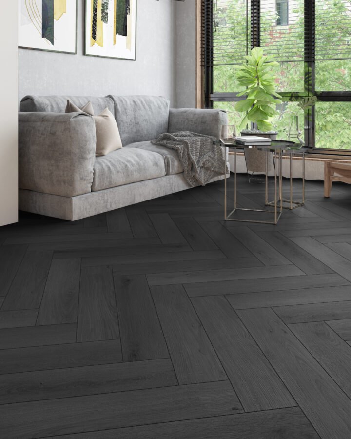 Firmfit Silent Visgraat 7801 (rigid click) Summerfield Charcoal