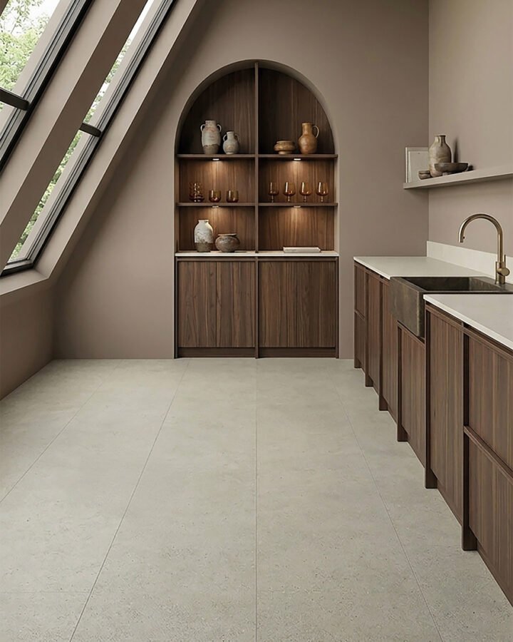 Firmfit Silent Tegel 7902 (rigid click) Concrete Sand